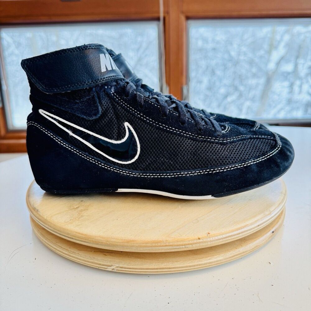 Nike Men's Speed Sweep VII Wrestling Shoes 366683-001‎ Black White Size 7